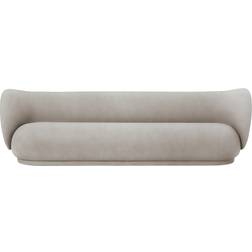 ferm LIVING Rico Faded Velvet Sand Sofa 260cm 4-Sitzer