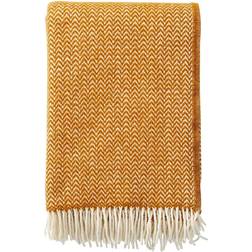 Klippan Yllefabrik Chevron Filt Orange (200x130cm)