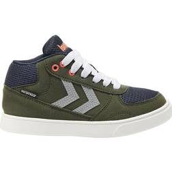 Hummel Cordial Mid Tex Jr Sneakers - Blauw/Groen