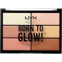 NYX Born To GLOW! highlighting palette 6 x 4 8 gr