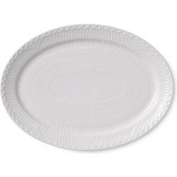 Royal Copenhagen White Fluted Half Lace Serveringsfad