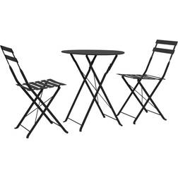 vidaXL 44355 Café-Set, 1 Tisch einschl. 2 Stühle