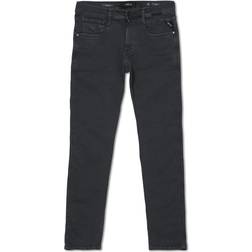 Replay Slim Fit Hyperflex Anbass Jeans - BlackBoard