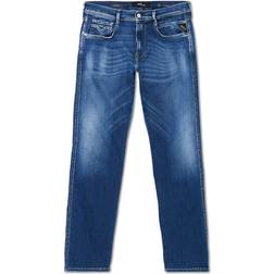 Replay Anbass Hyperflex Organic Jeans - Medium Blue