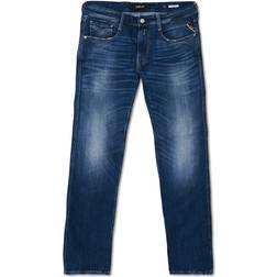 Replay Anbass Super Stretch Jeans - Medium Blue