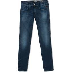 Replay Anbass Hyperflex Re-Used Jeans - Dark Blue