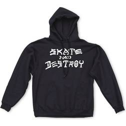 Thrasher Magazine Felpa Skate & Destroy Hoodie - Black/White