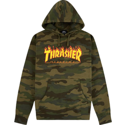 Thrasher Magazine Flame Logo Hoodie - Forest Camo