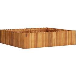 vidaXL Arriate De Madera Maciza De Acacia 100x100x25 cm - Marrón 100x100x25cm