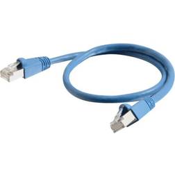 C2G S/FTP Cat6a RJ45 Booted 1m