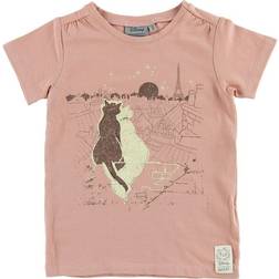 Wheat Paris View T-Shirt - Misty Rose