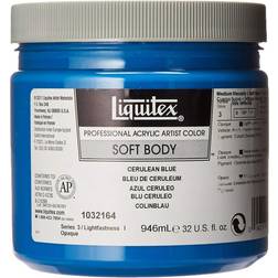 Liquitex Professional Soft Body Acrylic Paint Cerulean Blue 237ml