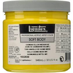 Liquitex Professional Soft Body Acrylic Paint Cadmium Yellow Medium Hue 237ml