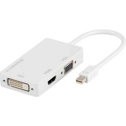 Vivanco DisplayPort Mini-HDMI/VGA-DVI M-F Adapter