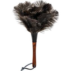 Dustpan with Ostrich Feathers