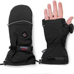 Nordic Heat Heated Hybrid Mitts - Black