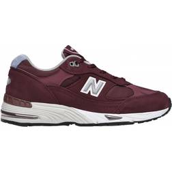New Balance 991 W - Burgundy with Blue