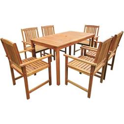 vidaXL 42623 Set da pranzo per patio, 1 Tavolo incluso 6 Sedie