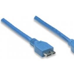 Manhattan SuperSpeed USB A - USB Micro-B 3.0 1m