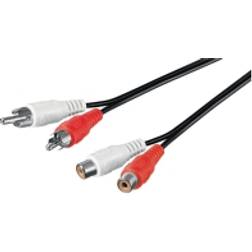 Goobay 2RCA - 2RCA M-F 10m