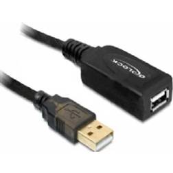 DeLock Active USB A - USB A M-F 2.0 20m
