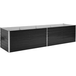 vidaXL Haveplantekasse Galvaniseret 45728 80x320x77cm