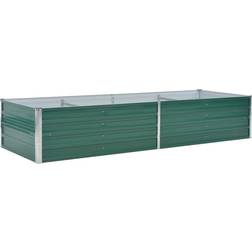 vidaXL Garden Planter Galvanized Steel 240x80x45 cm 80x240x45cm