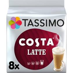 Tassimo Costa Latte 8pcs 5pack