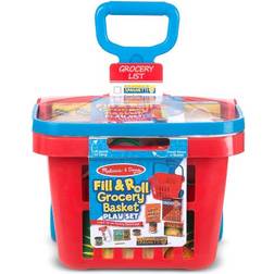 Melissa & Doug Fill & Roll Grocery Basket Play Set