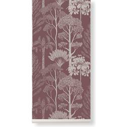 Ferm Living Tapetti Katie Scott Trees, luumu