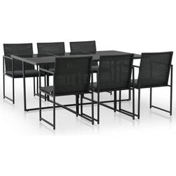 vidaXL 44444 Ensemble repas de patio, 1 Table incluse 6 Chaises