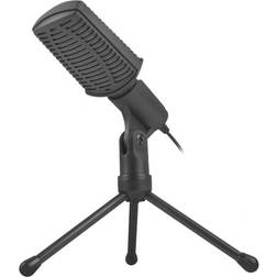 Natec ASP Microphone à condensateur cardioïde noir