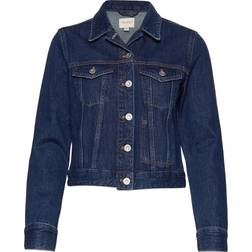 French Connection Macee Micro Western Denim Jacket - Mid Blue
