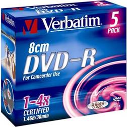 Verbatim DVD-R Silver 1.4GB 4x Jewelcase 5-Pack 8cm