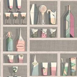 Cole & Son Cocktails Wallpaper Fornasetti Senza Tempo Roll Pastel