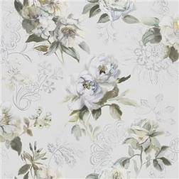 Designers Guild Blumen Tapete Victorine von Cloud grigio