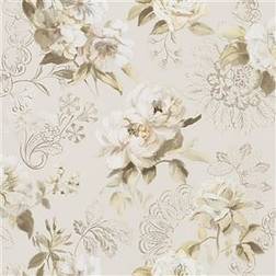 Designers Guild Blumen Tapete Victorine von Pale Birch beige