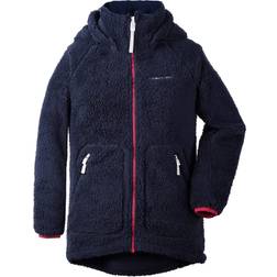 Didriksons Bleia Girl's Pile Hoodie - Navy (501957-039)