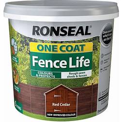 Ronseal One Coat Fence Life Peinture Bois Marron 5L