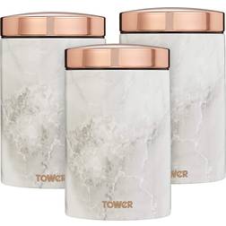 Tower Marble Rose Gold Kitchen Container 3pcs 1.6L