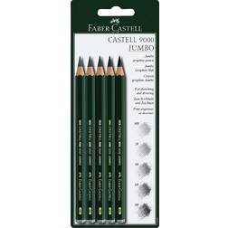 Faber-Castell 9000 Jumbo Graphite Pencil 5 Pack