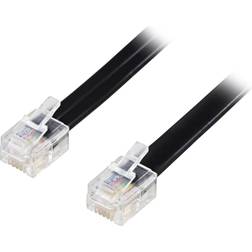 Deltaco Flat RJ12-RJ12 3m