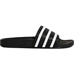 adidas Adilette Slides - Core Black/White