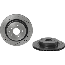 Brembo Xtra Line 09.7356.2X 22mm 5 Perforé/Ventilé De L'Intérieur Revêtu À Haute Teneur En Carbone