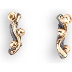ByBirdie Zeus Pin Earrings - Silver/Gold