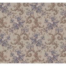 Lim & Handtryck Hovdala blomma - Grey/Light Blue (x112-41)