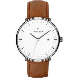 Nordgreen Philosopher 40 mm PH40GMLEBRXX Homme Analogique 316L surgical Verre saphir
