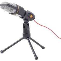 Gembird MIC-D-03, Micrófono para PC, 62 dB, 100 16000 Hz, Omnidireccional, 2200 Ohm, Alámbrico