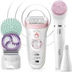 Braun Epilierer Silk-épil Deluxe Beauty-Set Depilatore Bianco, Rosa