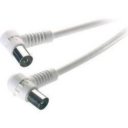 Vivanco Angled Antenna Coaxial M-F 90dB 3m